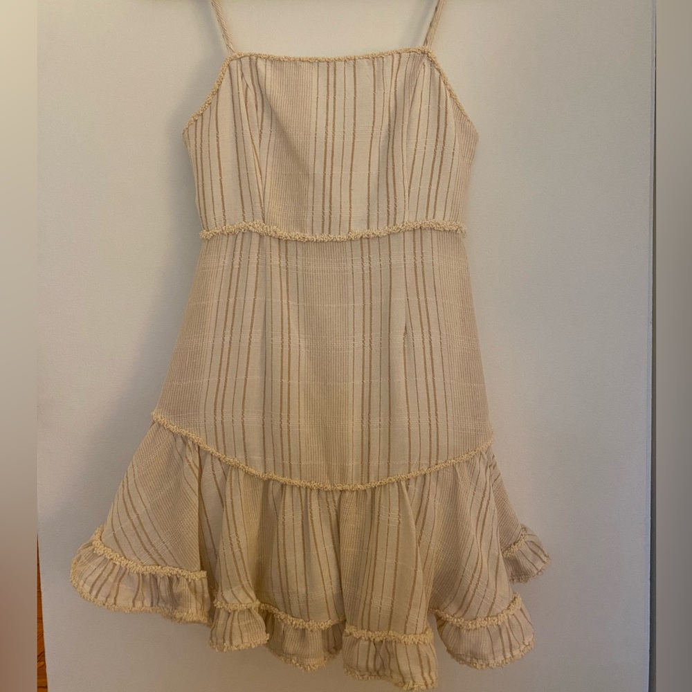 Beige Mini Dress